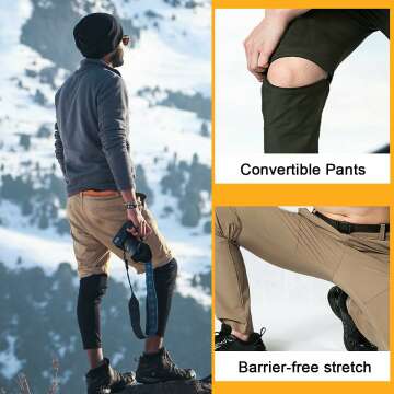 Gash Hao Convertible Hiking Pants for Outdoor Adventures