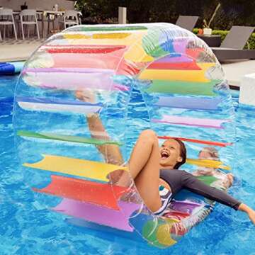 Greenco Giant Inflatable Pool Float, 52"x52" Lounger, Inflatable Raft for Pool, Lake, Beach Parties, Swimming Pool Accessories, Lake Floats, Summer Fun Pool Toys for Adults & Kids - PVC Material