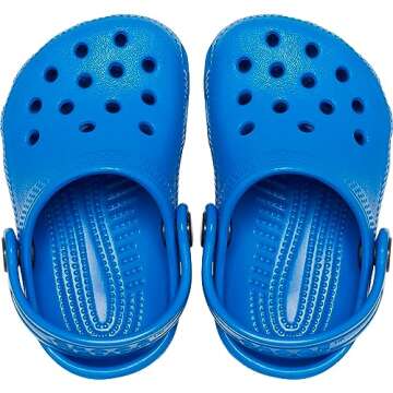 Crocs Classic Littles Clogs, Baby Shoes for Girls and Boys BBT, Blue Bolt, US 2-3 Unisex Infant