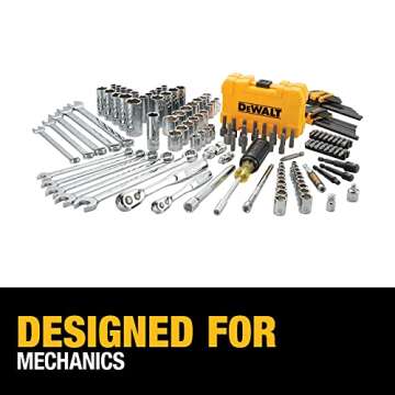 DEWALT Mechanics Tools Kit and Socket Set, 142-Piece, 1/4 & 3/8" Drive, MM/SAE (DWMT73802)