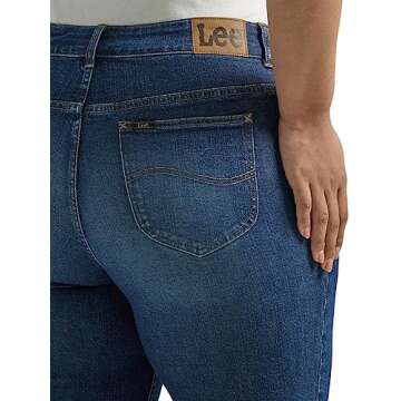 Lee Women's Plus Size Legendary Mid Rise Flare Jean, Inner Strength