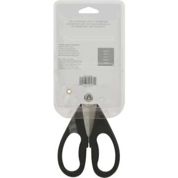 KitchenAid All Purpose Kitchen Shears with Protective Sheath for Everyday use, Dishwasher Safe Stainless Steel Scissors with Comfort Grip, 8.72-Inch, Black