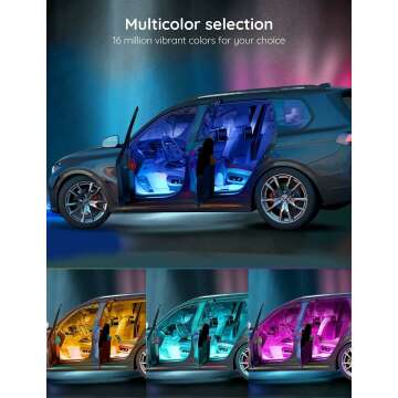 Govee Smart Car LED Lights - App Controlled RGB Interior