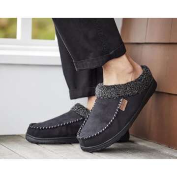 Comfort Meets Style: Dearfoams Men's Wide Memory Foam Clogs