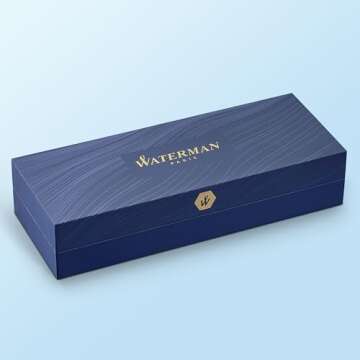 Waterman Hémisphère Ballpoint Pen Stainless Steel with Chrome Trim Medium Point Blue Ink Gift Box