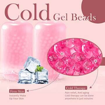 Ice Roller for Face, Face All Skin Types, Facial Care Tool to Relief Eye Puffiness, Migraine Pain, Minor Injury, Wrinkle, Women's Gift