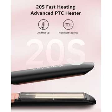 Annlary 2-in-1 Hair Straightener and Curler