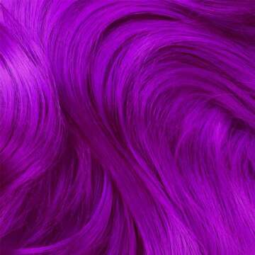 Lime Crime Full Coverage Unicorn Hair Dye, Pony (Violet Purple) - Damage-Free Semi-Permanent Hair Color Conditions & Moisturizes - Temporary Hair Tint Kit Has A Sugary Citrus Vanilla Scent - Vegan