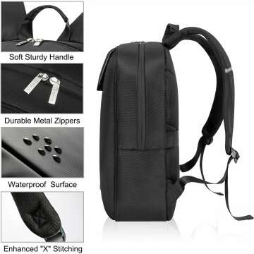 Voova Slim Travel Laptop Backpack, Waterproof & Lightweight