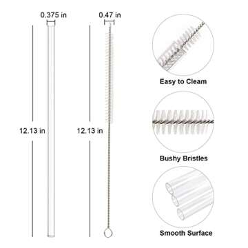 Reusable Straw Set for Stanley 40oz & 30oz Tumblers - 6 Pack