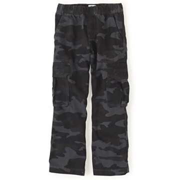 The Children's Place Boys Pull on Cargo Pants,Night Camo Single,8