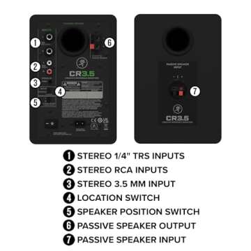 Mackie CR3.5BT 3.5-inch Powered Bluetooth Studio Monitors