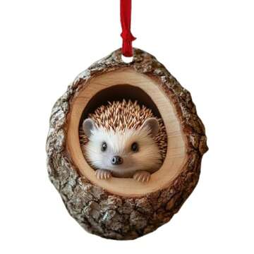 Early Friday Black Deals 2024 Animal Christmas Ornaments Christmas Tree Ornaments Little Animals Pattern Acrylic Decoration Forest Animal Hanging Ornament Animal Lovers Gift