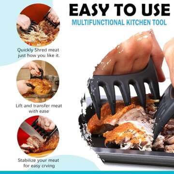 Meat Shredder Claws Shredding Stocking Stuffers for Men Women White Elephant Gifts Christmas Adults Dad Teens Gag Funny Novelty Stuffer Ideas Useful Gift BBQ Grilling Santa Unique Coolest Presents