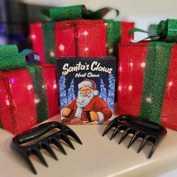 Meat Shredder Claws Shredding Stocking Stuffers for Men Women White Elephant Gifts Christmas Adults Dad Teens Gag Funny Novelty Stuffer Ideas Useful Gift BBQ Grilling Santa Unique Coolest Presents