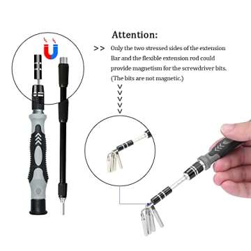 Lifegoo 122pcs Precision Screwdriver Set for Electronics