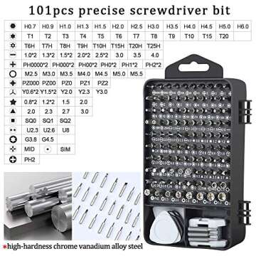 Lifegoo 122pcs Precision Screwdriver Set for Electronics