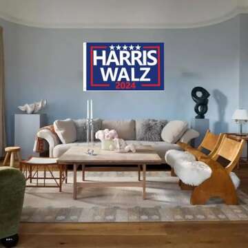 Harris Walz 2024 Election Flag - 3x5 Ft Outdoor Banner