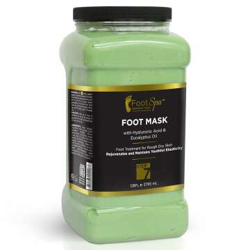 Foot Spa Cream Mask with Peppermint & Eucalyptus - 128 Oz for Tired Feet