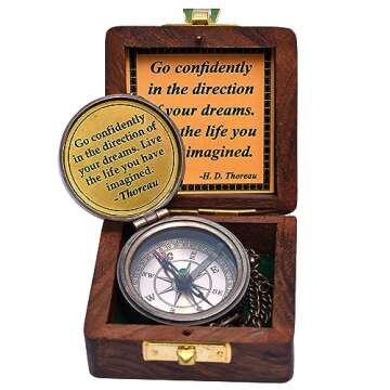 Success Chaser Compass -Unique Gifts for Men - Graduation Gift for Him -Best Graduation Gift Ideas for Son from Mom, Dad - Boyfriend, Grandson- Birthdays Gift -2025 Graduation Gift for College- Gifts