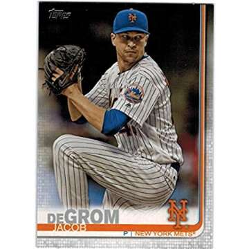 2019 Topps Series 1 & 2 & Update New York Mets Team Set with 4 Pete Alonso RC & 23 Jacob DeGrom - 32 MLB Cards