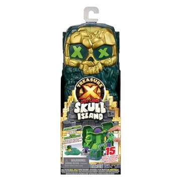 Treasure X Lost Lands Skull Island Swamp Tower Micro Playset, 15 Levels of Adventure. Survive The Traps and Discover 2 Micro Sized Action Figures. Will You Find Real Gold Dipped Treasure?