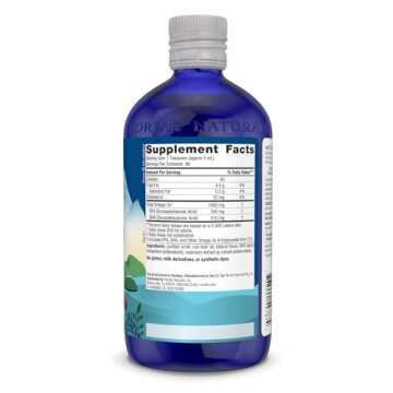 Nordic Naturals Arctic Cod Liver Oil, Orange - 16 oz - 1060 mg Total Omega-3s with EPA & DHA - Heart & Brain Health, Healthy Immunity, Overall Wellness - Non-GMO - 96 Servings