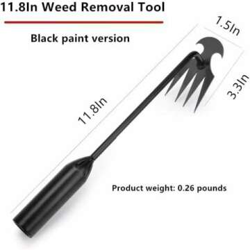 Durable Carrie Rowe Weed Puller Tool for Gardening