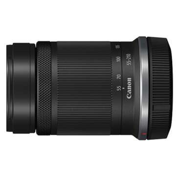 Canon RF-S 55-210mm f/5-7.1 is STM Lens (Canon RF),UV Filter,Lens Pouch,Hood and More (9pc) (Renewed)