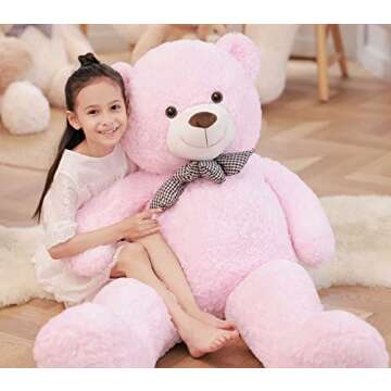 Giant Pink Teddy Bear 4Ft Plush Toy for All Occasions