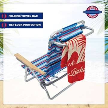 Tommy Bahama 5-Position Folding Beach Chair