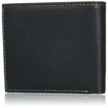 Timberland Men's Leather RFID Wallet - Secure & Stylish Black Passcase