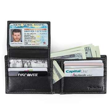 Stylish Timberland Black RFID Wallet for Men