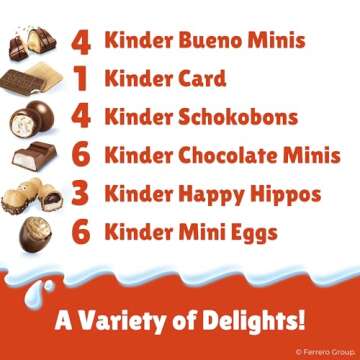 Kinder 2024 Advent Calendar with 24 Chocolate Treats