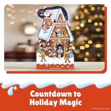 Kinder 2024 Advent Calendar with 24 Chocolate Treats