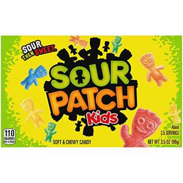 SOUR PATCH KIDS Soft & Chewy Candy, Bulk Candy, 12 - 3.5 oz Boxes