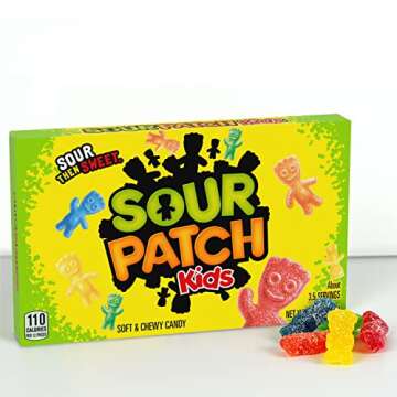 SOUR PATCH KIDS Soft & Chewy Candy, Bulk Candy, 12 - 3.5 oz Boxes