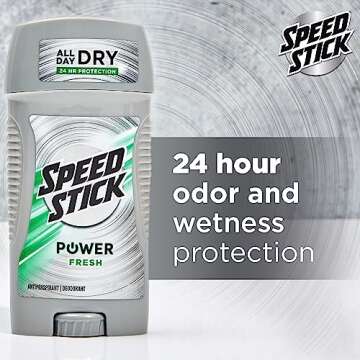 Speed Stick Men's Deodorant, Fresh, 3 Ounce, 4 Pack