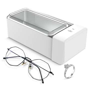 2023 Ultrasonic Jewelry Cleaner with 42kHz 20Oz Stainless Steel Tank