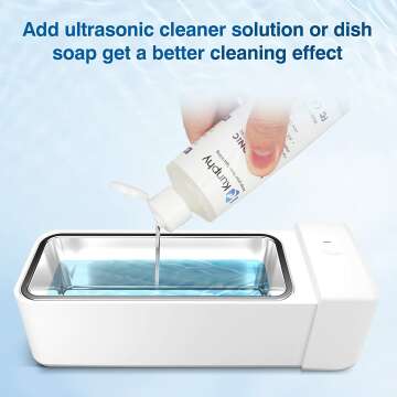 2023 Ultrasonic Jewelry Cleaner 42kHz 20Oz