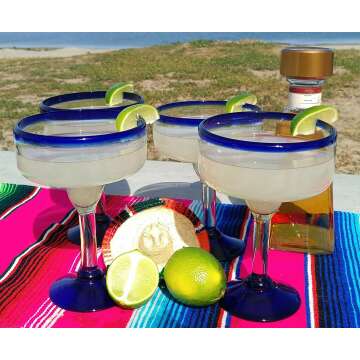 Mexican Margarita Glasses Set