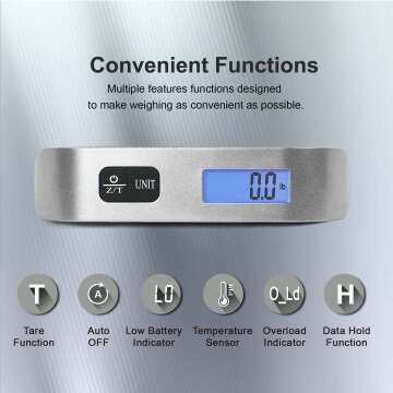 Compact Digital Luggage Scale - Travel Must-Have