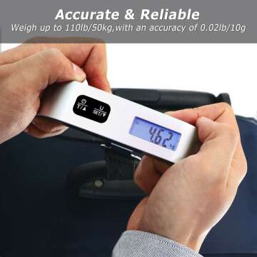 Compact Digital Luggage Scale - Travel Must-Have