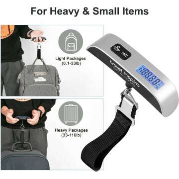 Compact Digital Luggage Scale - Travel Must-Have