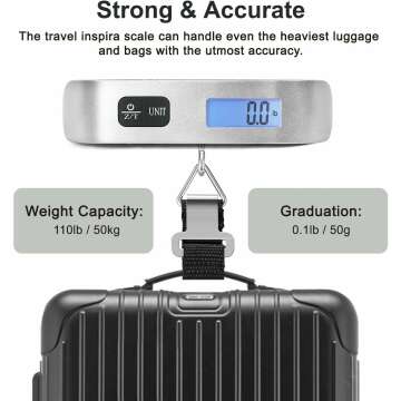 Compact Digital Luggage Scale - Travel Must-Have