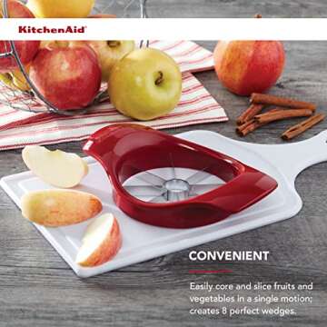 KitchenAid Fruit Slicer in Bold Red - Easy Fruit Prep