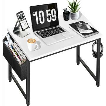 Modern Small Computer Desk for Kids and Teens