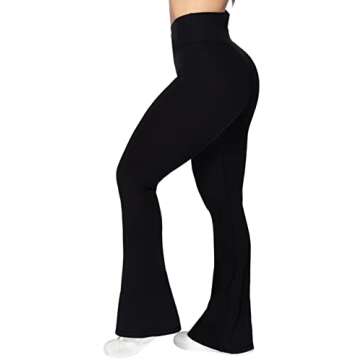 Flare Leggings with Tummy Control & Wide Leg Design