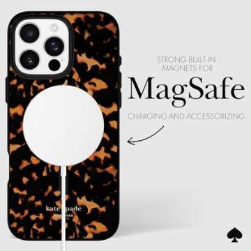 Kate Spade Tortoise iPhone 16 Pro Max Case - MagSafe