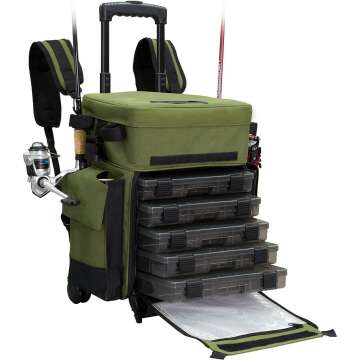 Rolling Tackle Box with Wheels